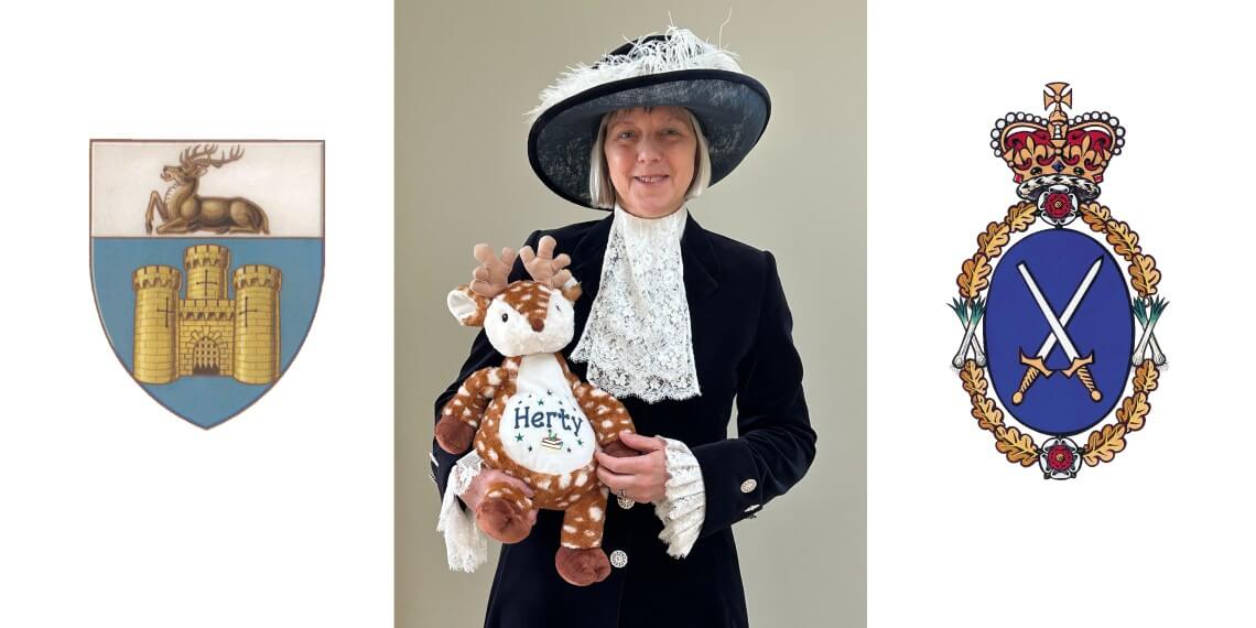 The High Sheriff of Hertfordshire, Liz Green, together with her trusty friend ‘Herty’, will visit all forty-six Hertfordshire libraries between January and March 2024.